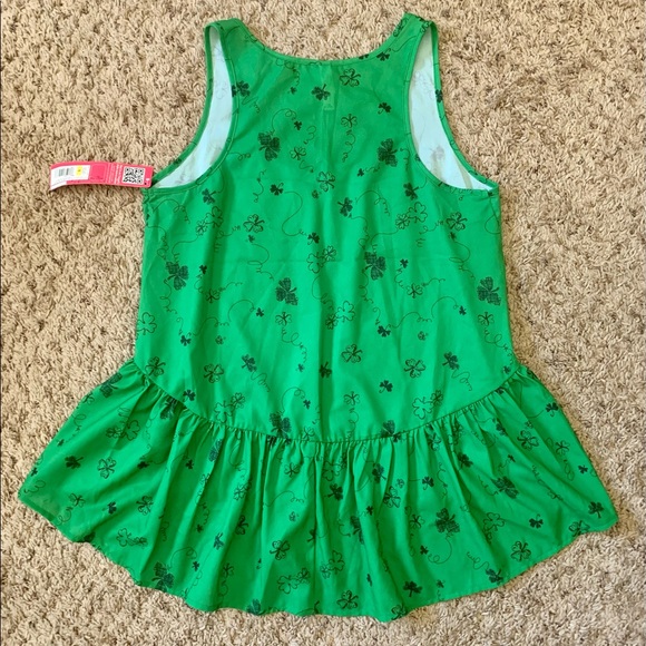 Cute Shamrock ☘️ peplum top NWT Size S St Patrick’s Day shirt with ruffle bottom - Picture 2 of 8